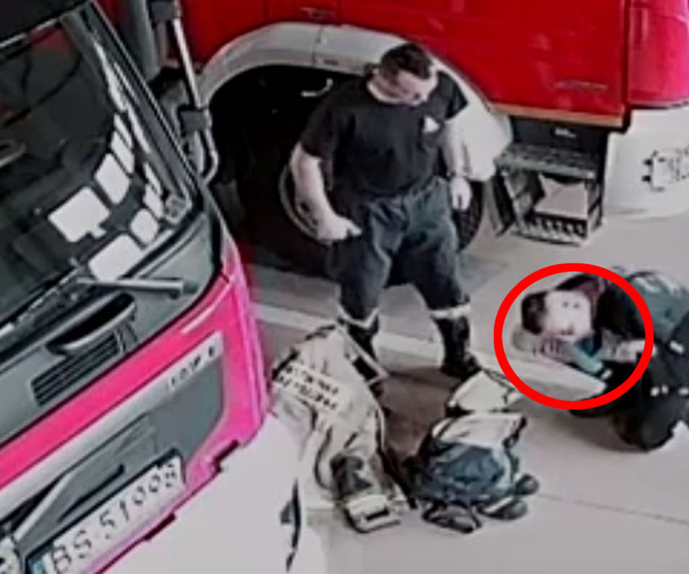 Suwałki. Strażacy uratowali niemowlę. Akcja ratunkowa w jednostce PSP [WIDEO]