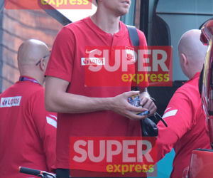Wojciech Szczęsny z papierosem w ustach przed meczem Polska - Hiszpania