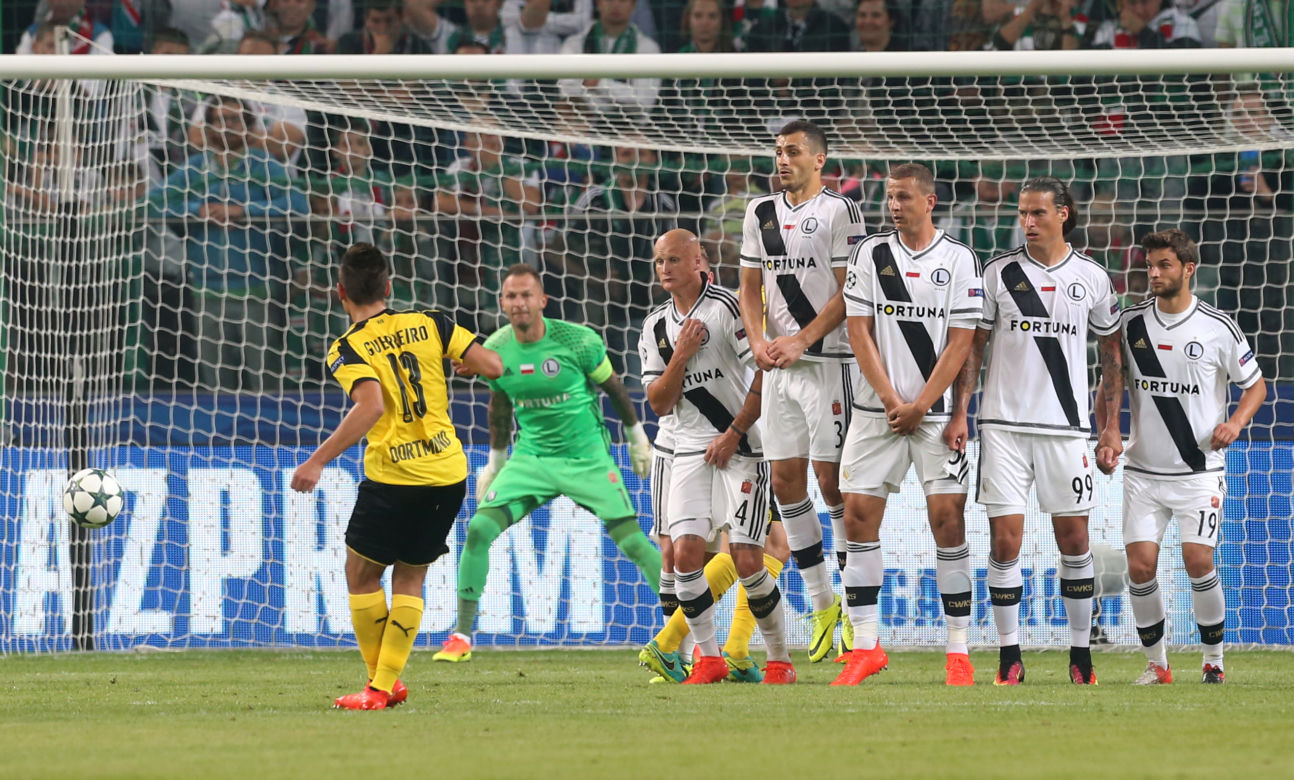 Mecz Ligi Mistrzów Legia Warszawa Borussia Dortmund 0:6