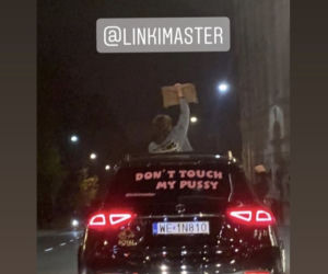 Marta Linkiewicz przyjechała na STRAJK KOBIET luksusowym Mercedesem GLE