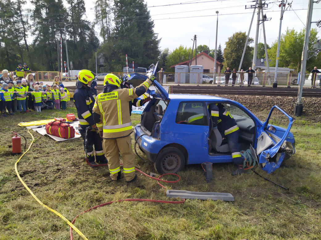 ZOBACZ ZDJĘCIA z akcji "Bezpieczny przejazd" w Koszewnicy, w gminie Kotuń - 15.09.2022