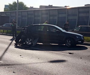 Gigantyczny korek na S8. Kierowcy mogli skorzystać tylko z jednego pasa. Doszło do kolizji