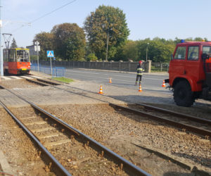 Tramwaj zderzył się z betoniarką