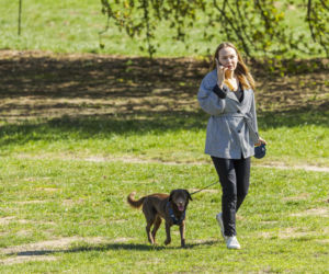 Pełczyńska-Nałęcz na siłowni. Tak wyglądał jej trening z psem