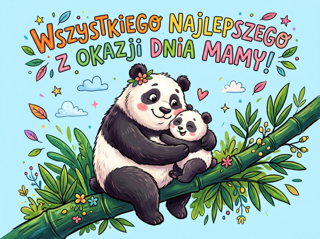 Kartka z życzeniami na Dzień Mamy