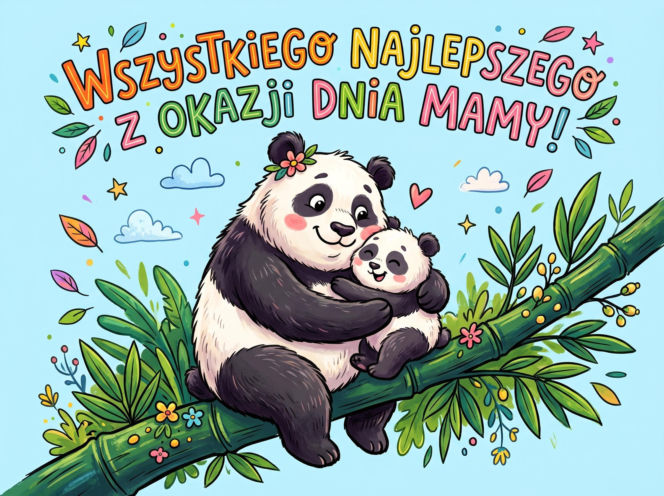 Kartka z życzeniami na Dzień Mamy