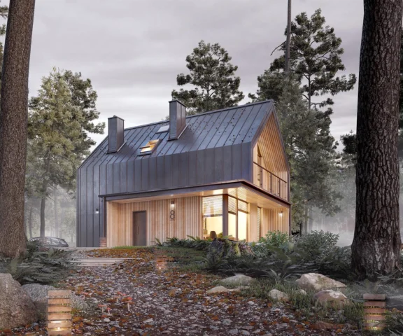Małe stodoły - 10 projektów do 70 m2 na zgłoszenie. Modny styl w wersji mini