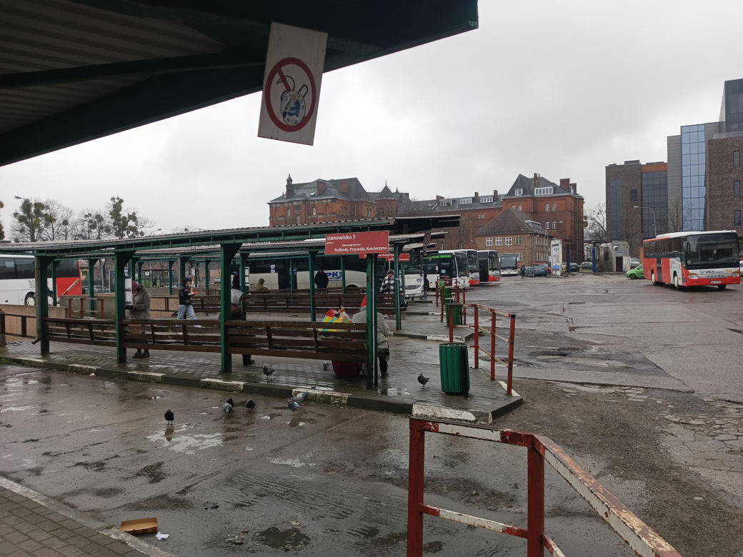 Budynek dworca PKS w Gdańsku