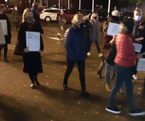 Trzeci dzień protestów w Iławie (28.10.2020)