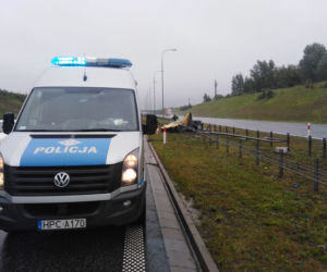 Wypadek na A1 w okolicach Torunia. Lamborghini stanęło w ogniu! 