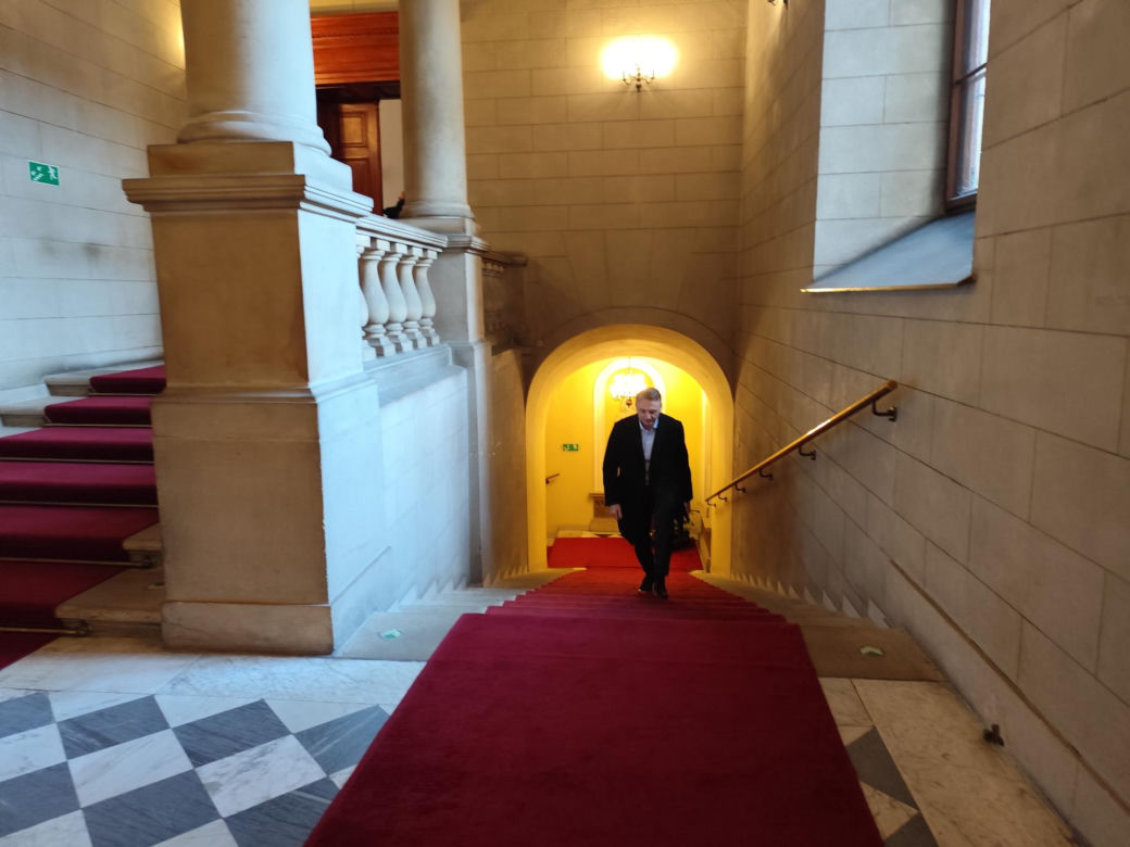 Pierwszy dzień w pracy nowego prezydenta Krakowa Łukasza Gibały