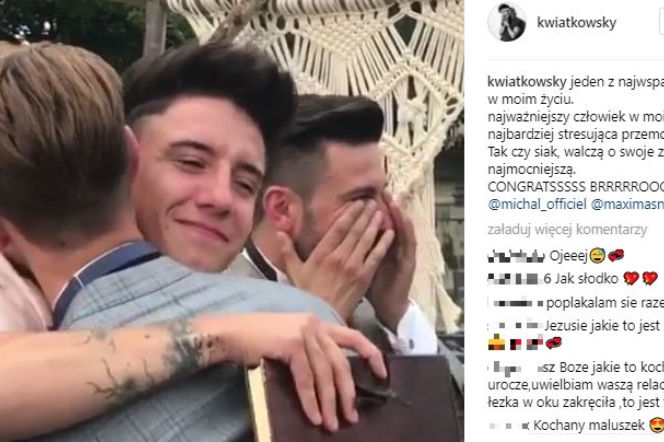 Michał Kwiatkowski już po ślubie. Dawid Kwiatkowski publikuje wideo
