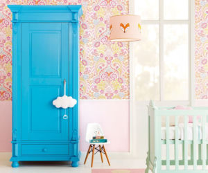 Tapeta z wzorem typu paisley w kolorach pastelowych