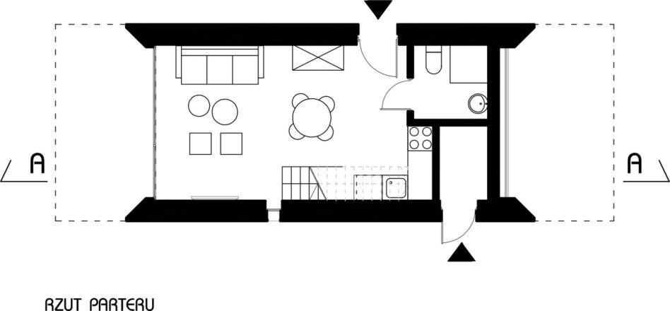 Cichosza: zespół całorocznych domków w Szydłowie projektu Modernstudio