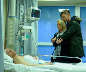 Pierwsza miłość. Michał (Wojciech Błach), Marysia (Aneta Zając), Krystian (Patryk Pniewski)