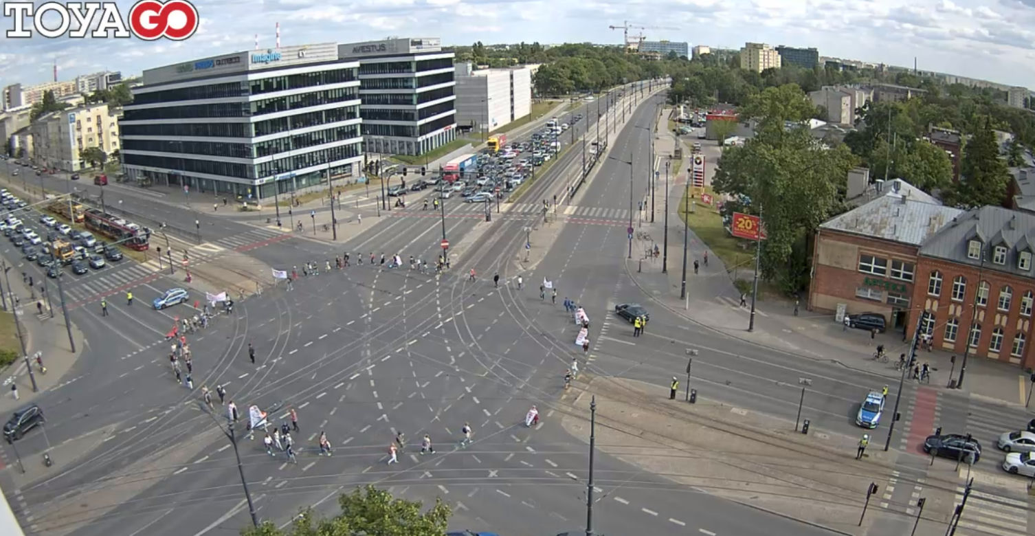 Strajk MOPS Łódź 7.07.