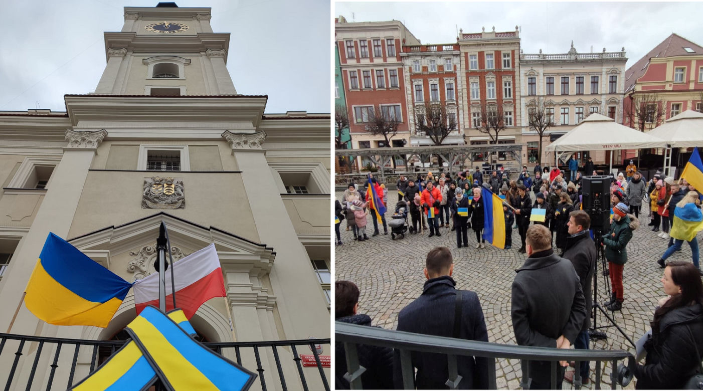 Manifestacja na leszczyńskim rynku
