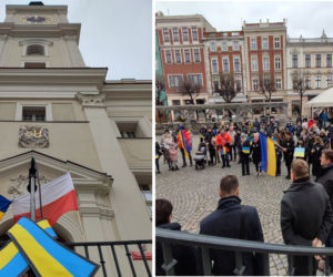 Manifestacja na leszczyńskim rynku