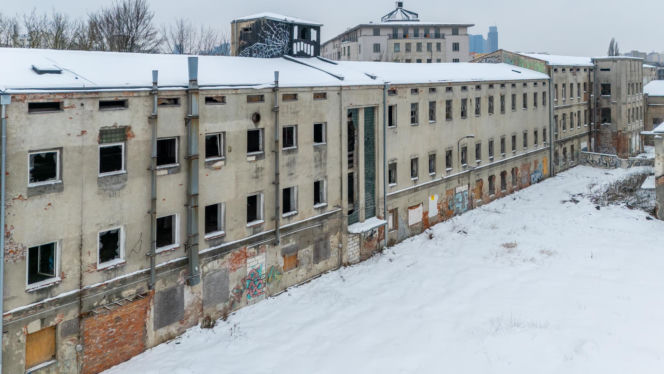 Ruiny fabryki przy Okopowej 78 w Warszawie