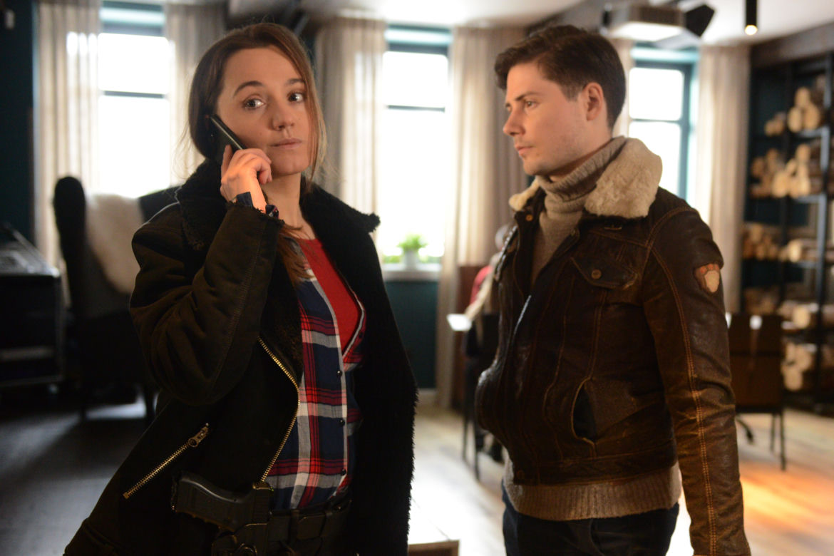 Komisarz Alex 16 odc. 197. Jagoda Waligóra (Dorota Krempa), Gutek (Piotr Bondyra)