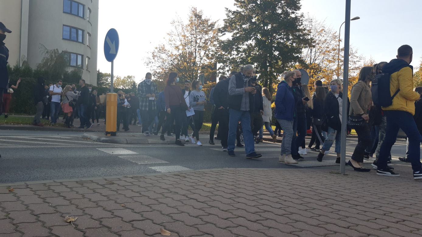Blokada drogi w Tarnowie - protest