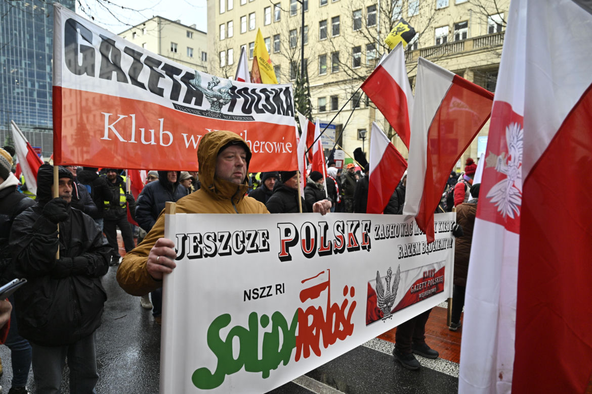 Protest rolników w Warszawie (3.01.2025)