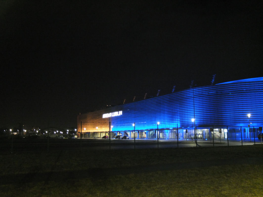 Lublin solidarny z Ukrainą. Plac Litewski, 22.02