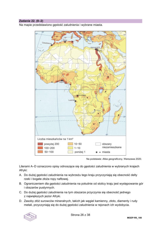 Matura 2025 geografia rozszerzona - odpowiedzi do arkusza CKE 15.05.2025 - Formuła 2023