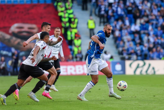 Lech Poznań - Legia Warszawa: Zdjęcia kibiców i zawodników z meczu 30. kolejki PKO BP Ekstraklasy