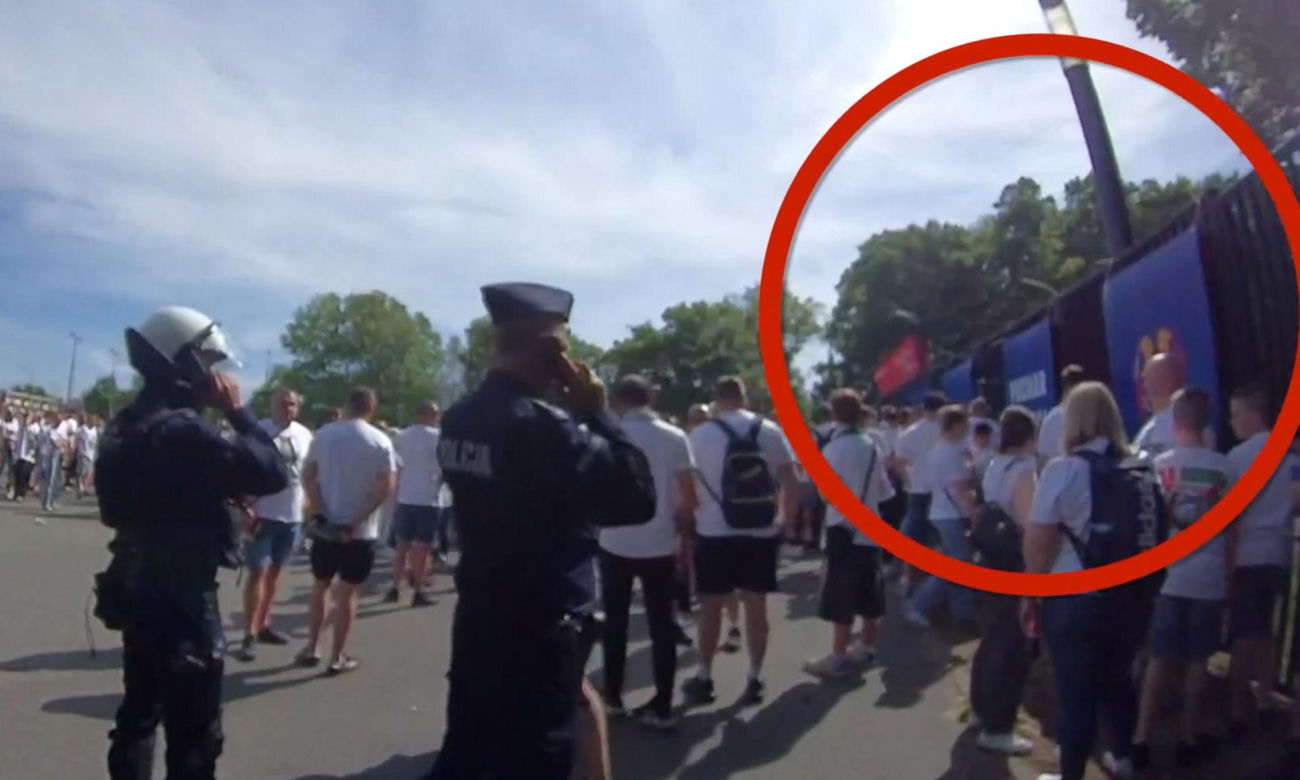 Służby opublikowały szokujące nagranie. Kibice rzucali w policjantów szklanymi butelkami. „Zatrzymali blisko 100 osób”.