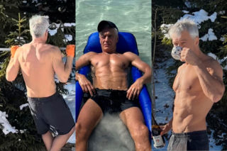 Rozgogolony Michał Żebrowski pokazał formę greckiego boga! Aż wstyd patrzeć 