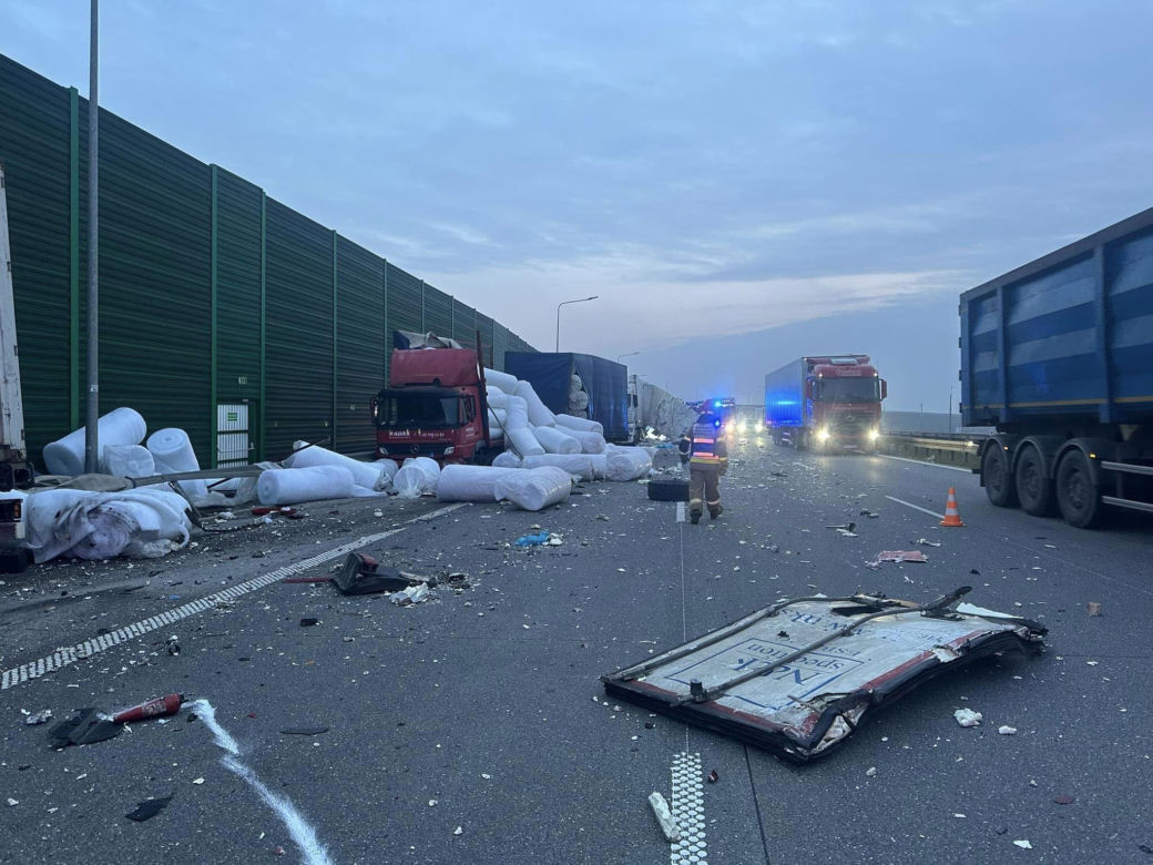Wypadek na A1 ZDJĘCIA