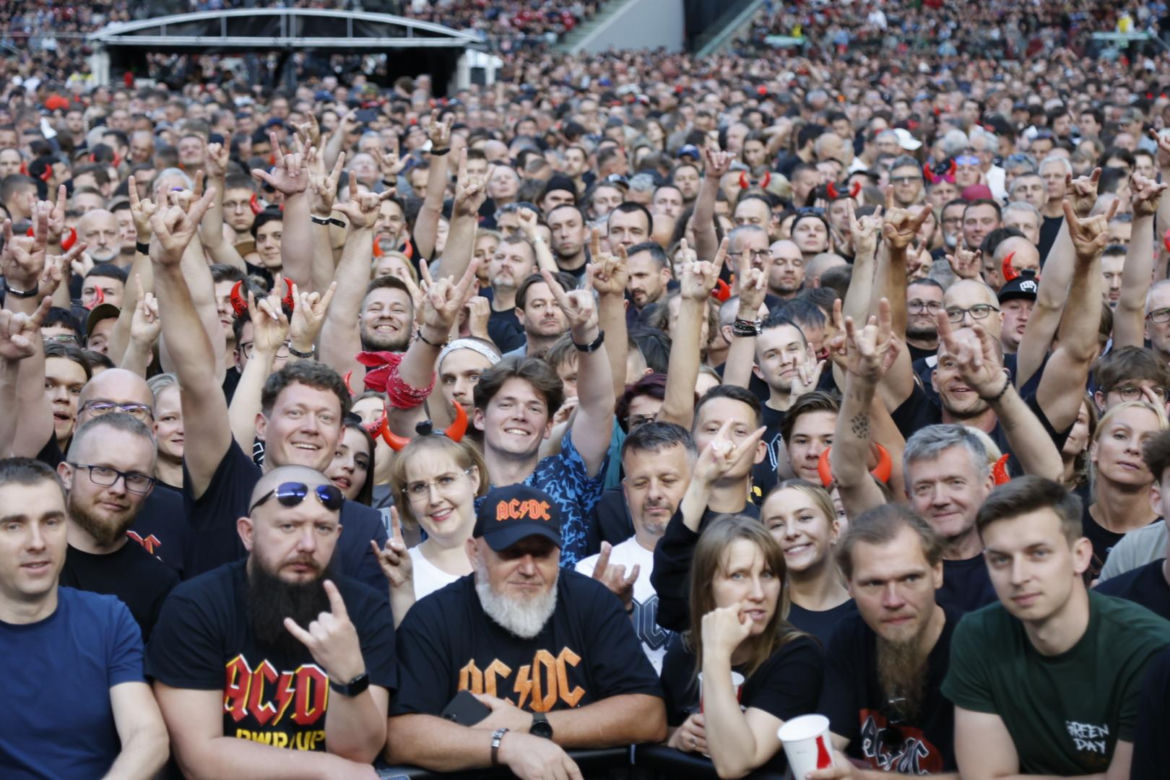 Koncert AC/DC w Warszawie (4.07.2025) - część druga. Organizatorem koncertu jest Live Nation