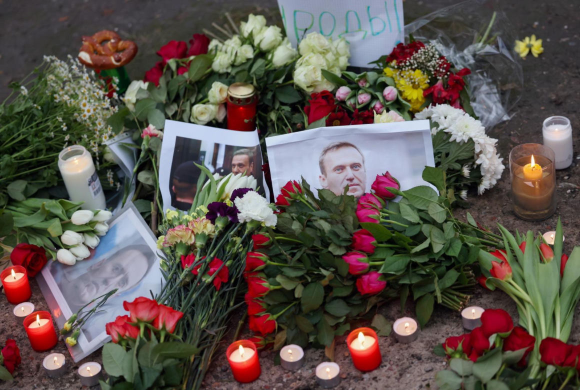 Wiec przed ambasadą Rosji w Niemczech