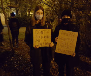 Protest mieszkańców Nowego Sącza