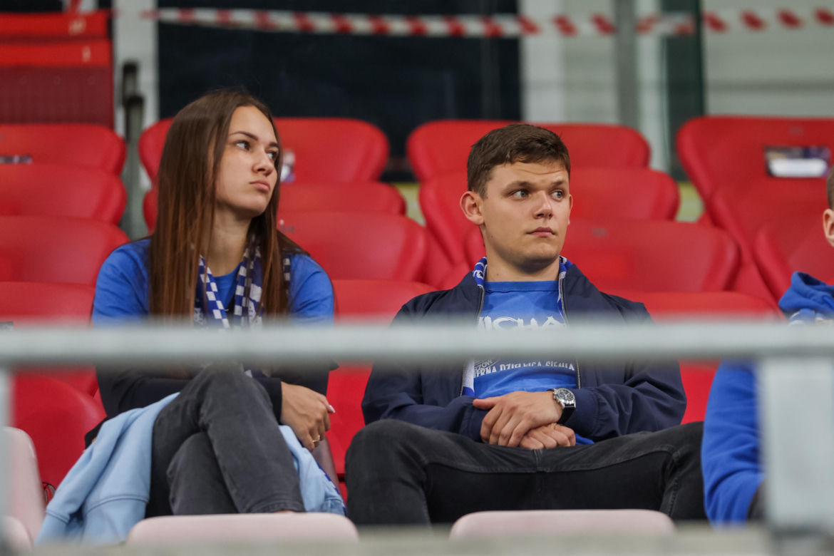 Kibice na meczu Ruch Chorzów - Stal Mielec