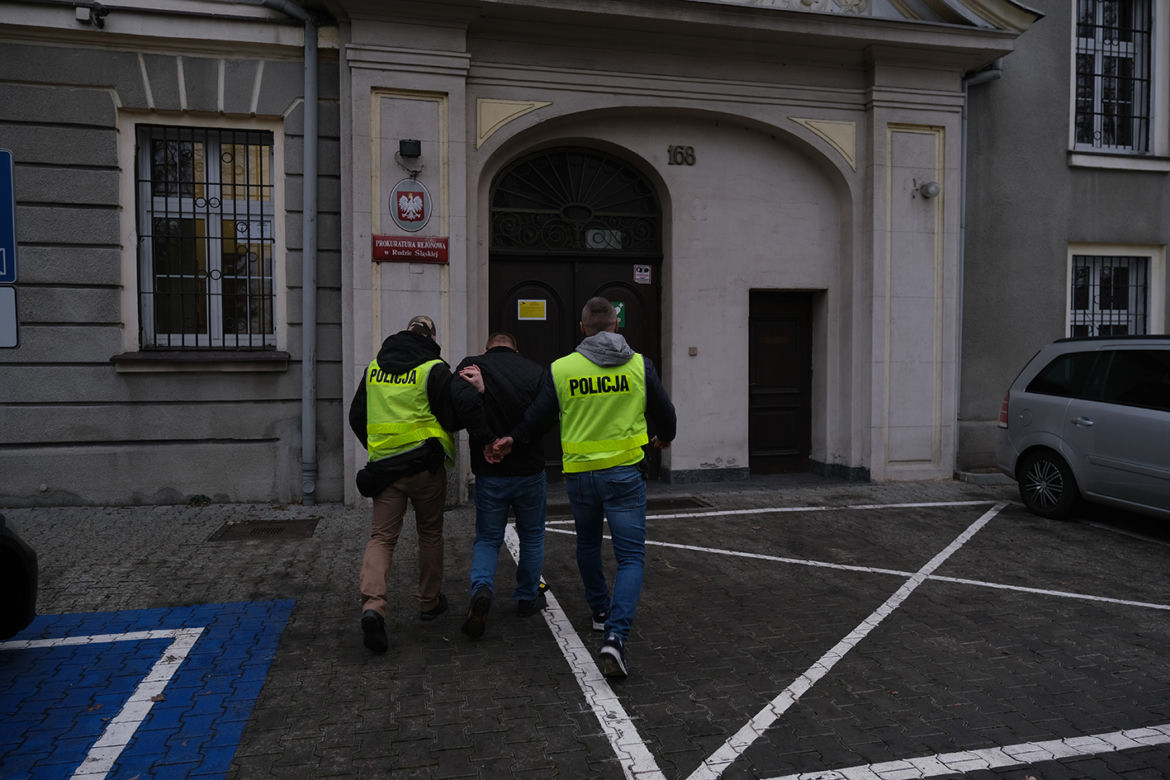 Doprowadzenie nożownika z Rudy Śląskiej