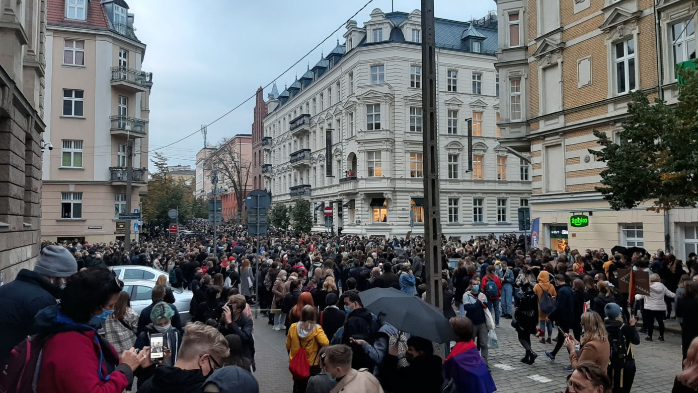 Strajk kobiet w centrum Poznania