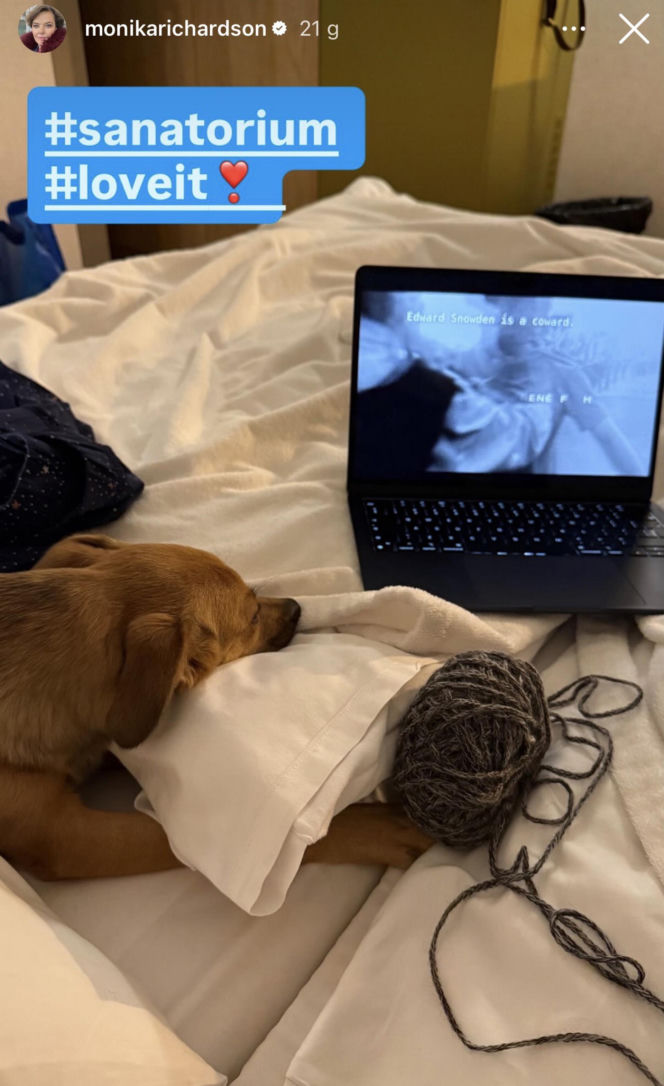 Monika Richardson robi formę w sanatorium