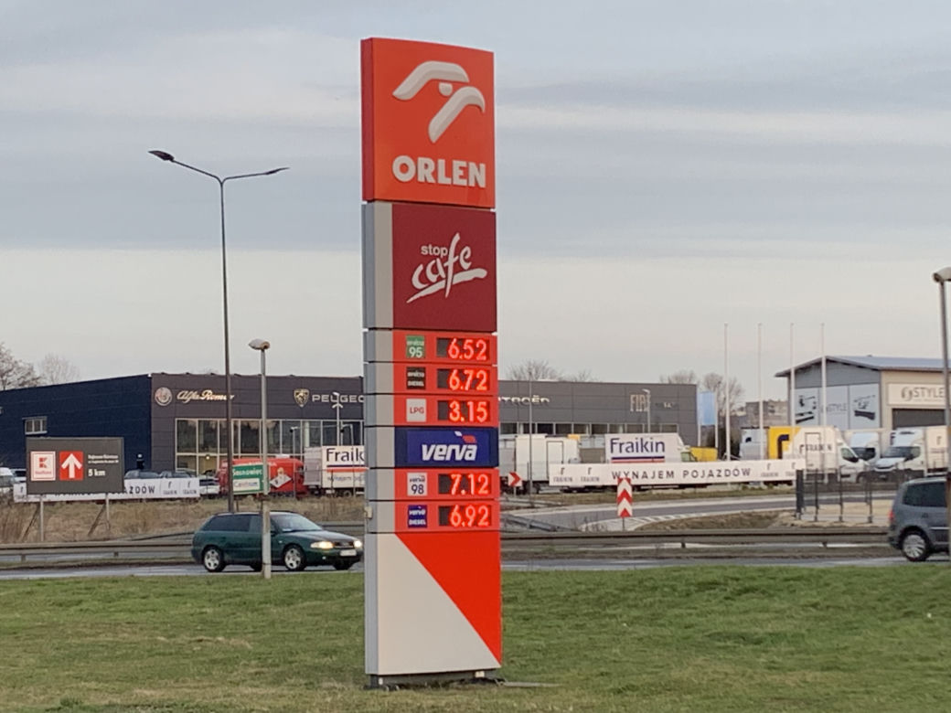 Ceny paliw na stacjach w Sosnowcu 23.03
