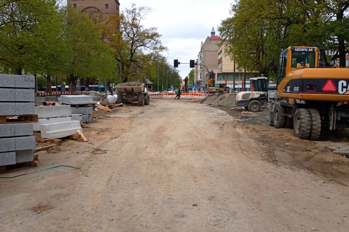 Przebudowa placu Zwycięstwa. Duże zmiany w kursowaniu tramwajów