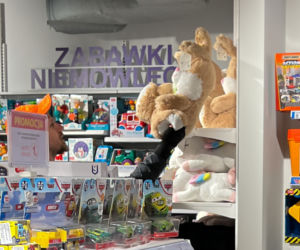 Antek Królikowski kupił maskotkę królika dla syna na dzień dziecka