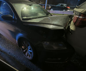 Wypadek na wiadukcie w Lesznie. Ogromne korki