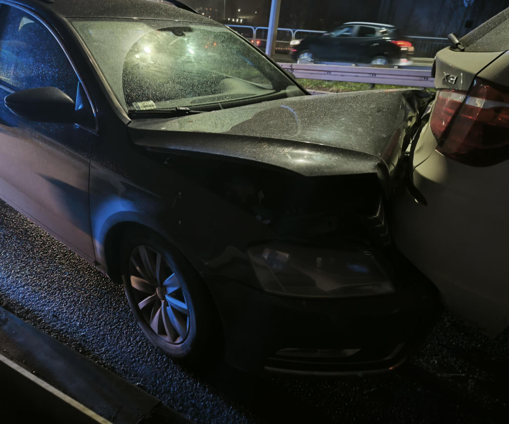 Wypadek na wiadukcie w Lesznie. Ogromne korki