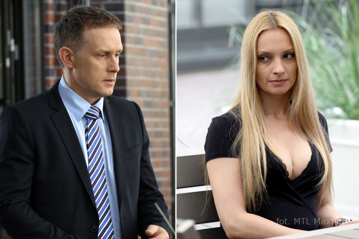 M jak miłość odc. 1088. Artur (Robert Moskwa), Teresa (Dominika Łakomska)