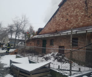 Groźny pożar w Łękawicy koło Skrzyszowa