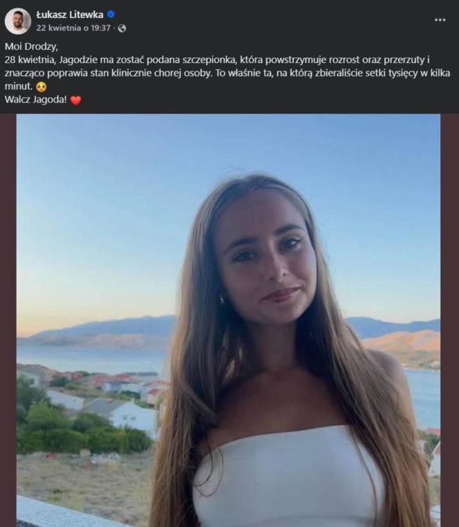 Poruszające słowa mamy Jagody o Łukaszu Litewce. „Niech jako anioł z nieba czuwa nad nami”