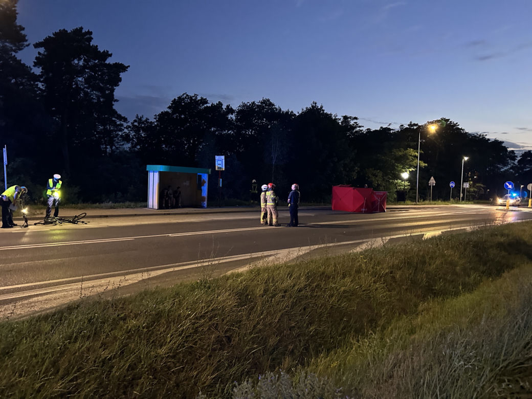 Tragiczny wypadek pod Legionowem. Nie żyje rowerzysta