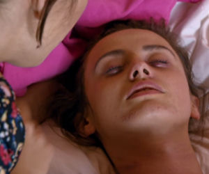 Barwy szczęścia, odcinek 2189. Agata (Natalia Zambrzycka), Wera (Magdalena Walkiewicz)