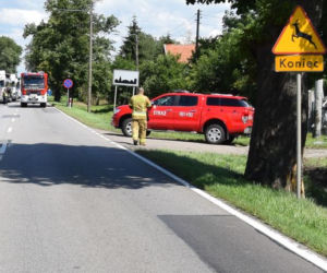 Malbork: Helikopter w akcji. Samochód w rowie [ZDJĘCIA]